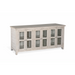 Sunny Designs 70" TV Console Marble White - Bed & Sofa Hub