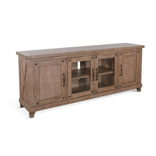 Sunny Designs Vivian 74" Media Console Desert Rock - Bed & Sofa Hub