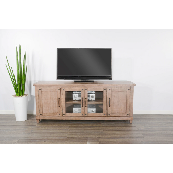 Sunny Designs Vivian 74" Media Console Desert Rock - Bed & Sofa Hub