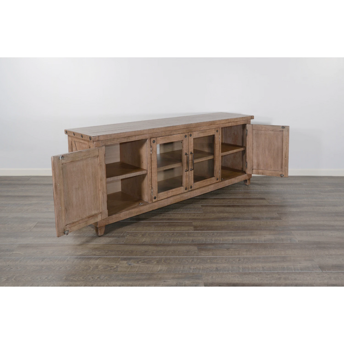 Sunny Designs Vivian 74" Media Console Desert Rock - Bed & Sofa Hub