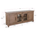 Sunny Designs Vivian 74" Media Console Desert Rock - Bed & Sofa Hub