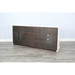 Sunny Designs 90" Media Console  Marble White/Buckskin - Bed & Sofa Hub