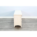 Sunny Designs 62" Media Console Marble White - Bed & Sofa Hub