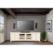 Sunny Designs 82" Media Console Marble White - Bed & Sofa Hub