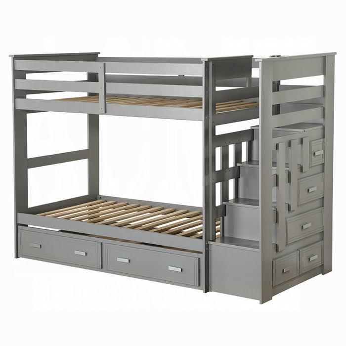 ACME Allentown Twin/Twin Bunk Bed W/Trundle & Storage - Bed & Sofa Hub