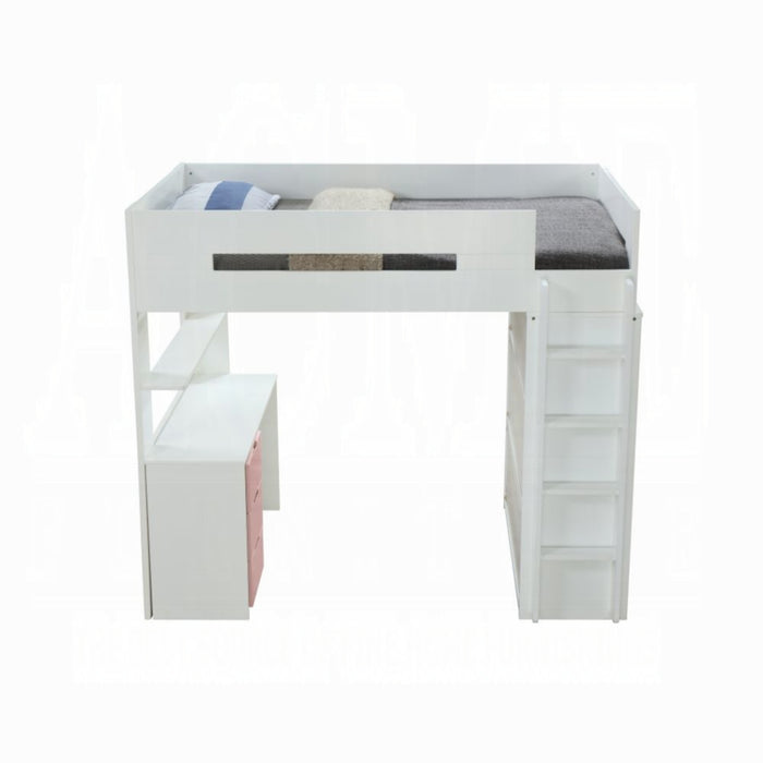 ACME Nerice Twin Loft Bed W/Desk & Wardrobe - Bed & Sofa Hub