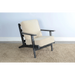 Sunny Designs Marina Mid-Century Mahogany Accent Chair with Cushion - Black Sand - Bed & Sofa Hub