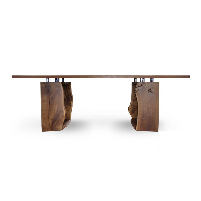 Maxima House Solid Wood/ Tampered Glass Dining Table Gor Xo - Bed & Sofa Hub