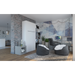 Maxima House Vertical European TWIN size Murphy bed INVENTO with mattress, LED included - Bed & Sofa Hub