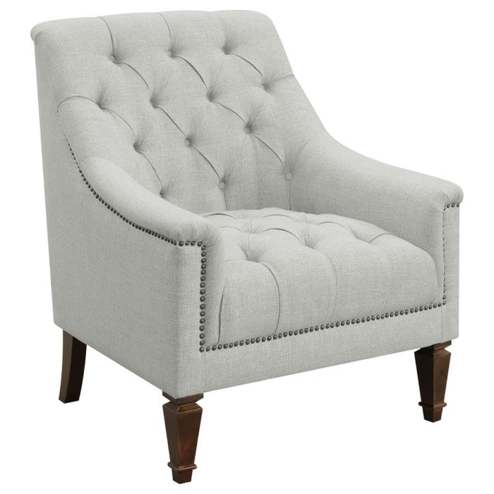 Coaster Avonlea 3-piece Upholstered Sloped Arm Sofa Living Room Set Grey Fabric - Bed & Sofa Hub