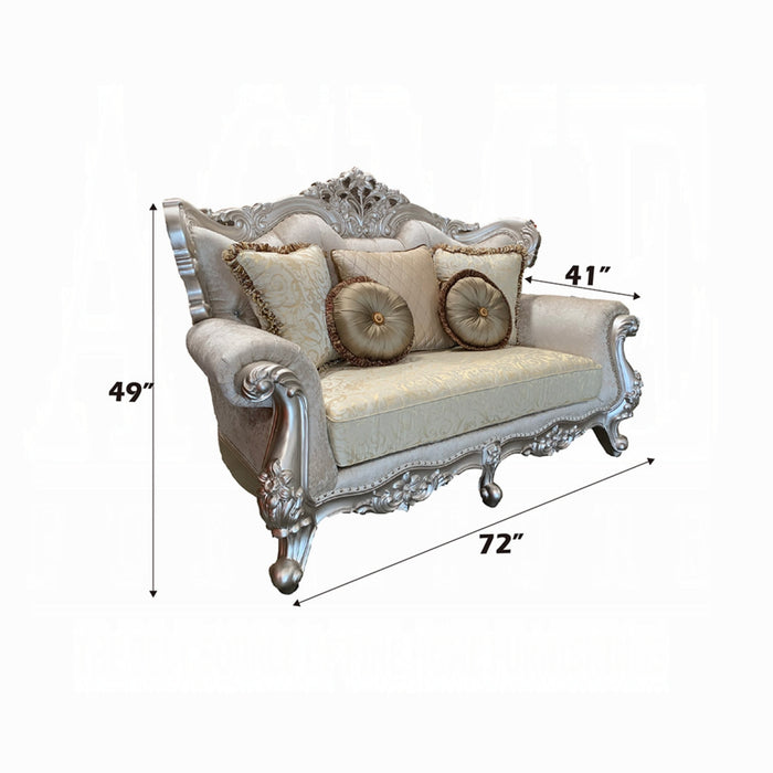 ACME Bently Loveseat W/5 Pillows(Same Lv01580) - Bed & Sofa Hub