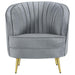 Coaster Sophia 3-piece Upholstered Channel Tufted Sofa Living Room Set Grey - Bed & Sofa Hub