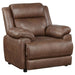 Coaster Ellington 3-piece Upholstered Padded Arm Sofa Living Room Set Dark Brown - Bed & Sofa Hub