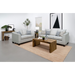 Coaster Leaton Upholstered Recessed Arm Sofa Brown Sugar - Bed & Sofa Hub