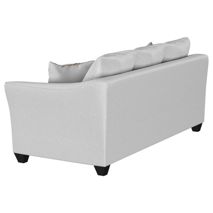 Coaster Leaton Upholstered Recessed Arm Sofa Brown Sugar - Bed & Sofa Hub
