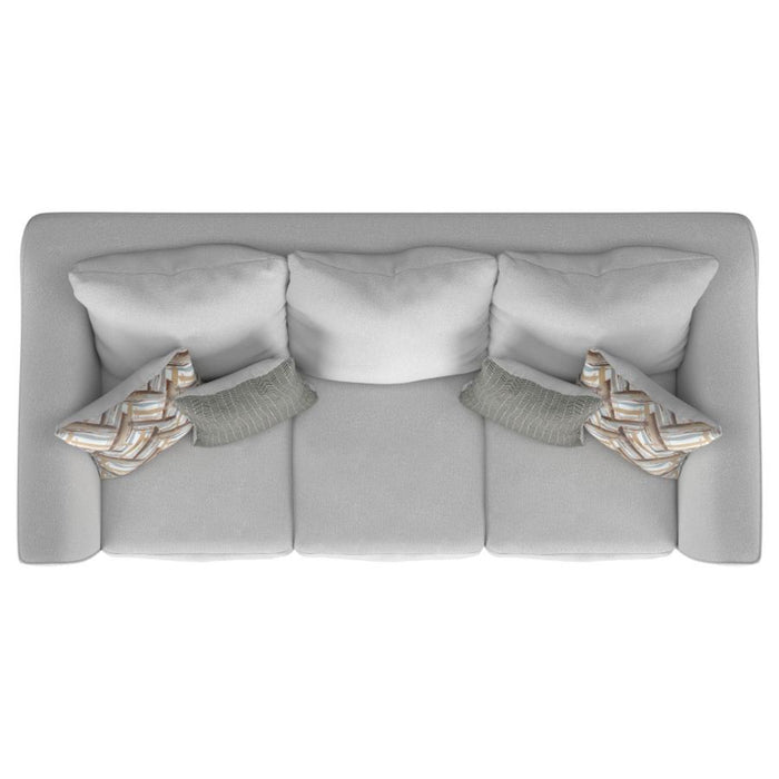 Coaster Leaton Upholstered Recessed Arm Sofa Brown Sugar - Bed & Sofa Hub