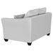 Coaster Leaton Upholstered Recessed Arm Sofa Brown Sugar - Bed & Sofa Hub