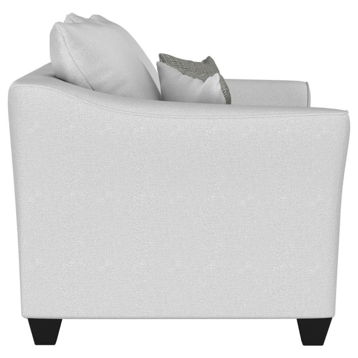 Coaster Leaton Upholstered Recessed Arm Sofa Brown Sugar - Bed & Sofa Hub