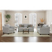 Coaster Salizar 3-piece Upholstered Flared Arm Sofa Living Room Set Sand - Bed & Sofa Hub