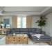 Coaster Persia Upholstered Track Arm Sectional Sofa Grey - Bed & Sofa Hub