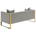 Coaster Eastbrook 3-piece Velvet Upholstered Tufted Sofa Living Room Set Grey - Bed & Sofa Hub