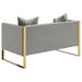 Coaster Eastbrook 3-piece Velvet Upholstered Tufted Sofa Living Room Set Grey - Bed & Sofa Hub