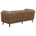 Coaster Thatcher 3-piece Upholstered Tuxedo Arm Sofa Living Room Set Brown - Bed & Sofa Hub
