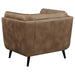 Coaster Thatcher 3-piece Upholstered Tuxedo Arm Sofa Living Room Set Brown - Bed & Sofa Hub