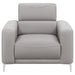 Coaster Glenmark 3-piece Upholstered Track Arm Sofa Living Room Set Taupe - Bed & Sofa Hub