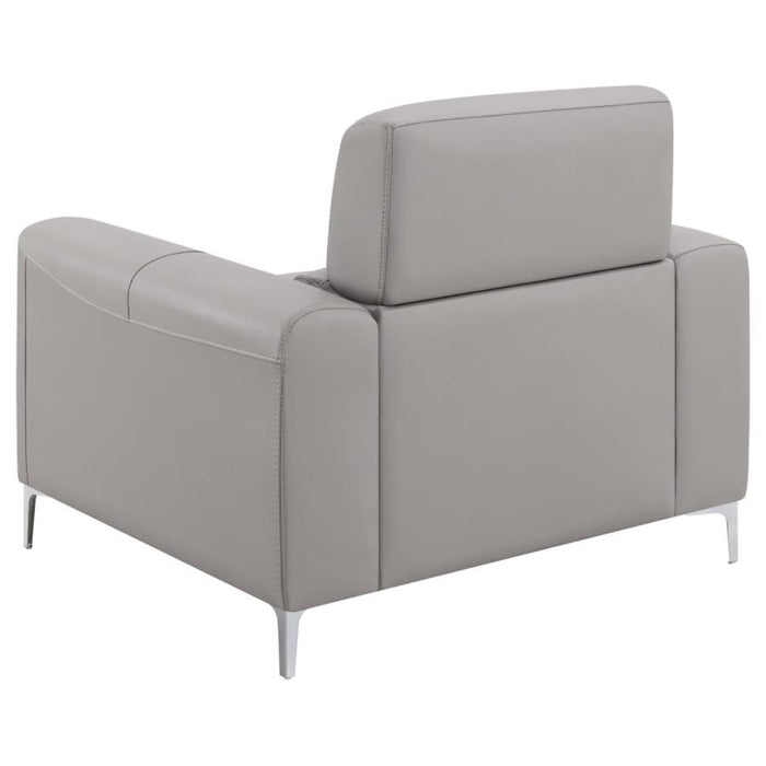 Coaster Glenmark 3-piece Upholstered Track Arm Sofa Living Room Set Taupe - Bed & Sofa Hub
