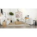 Coaster Isabella 3-piece Faux Sheepskin Upholstered Sofa Living Room Set Natural - Bed & Sofa Hub