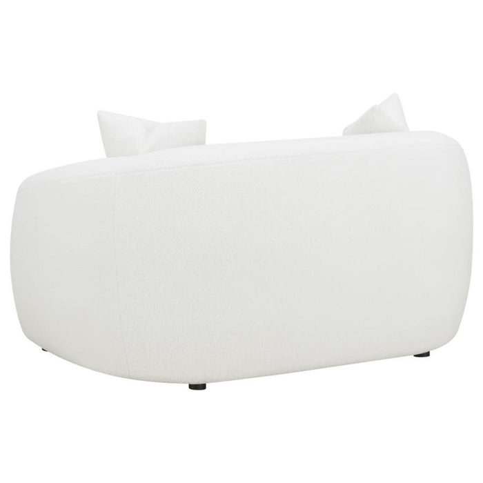 Coaster Isabella 3-piece Faux Sheepskin Upholstered Sofa Living Room Set Natural - Bed & Sofa Hub
