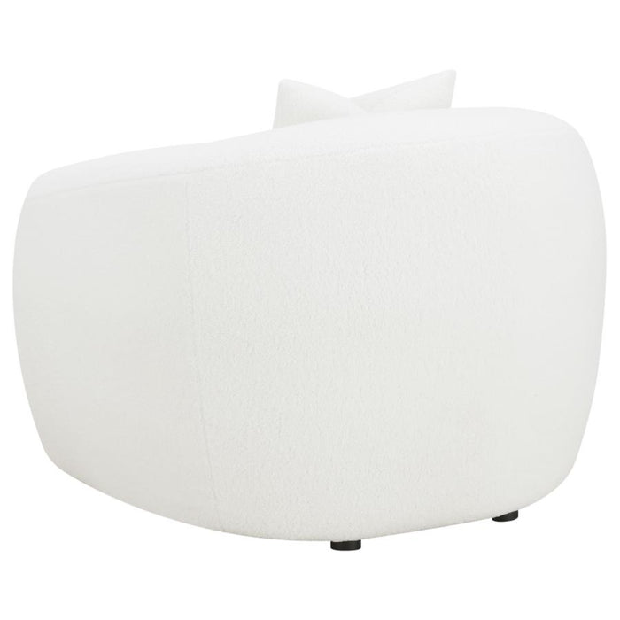 Coaster Isabella 3-piece Faux Sheepskin Upholstered Sofa Living Room Set Natural - Bed & Sofa Hub