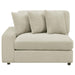 Coaster Blaine Upholstered Reversible Chaise Sectional Sofa Sand - Bed & Sofa Hub