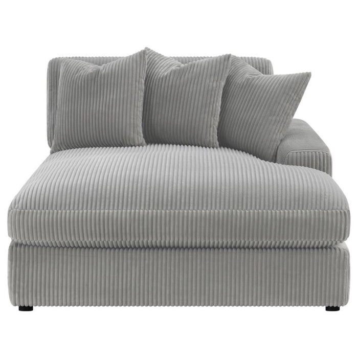 Coaster Blaine Upholstered Reversible Chaise Sectional Sofa Fog - Bed & Sofa Hub