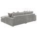 Coaster Blaine Upholstered Reversible Chaise Sectional Sofa Fog - Bed & Sofa Hub