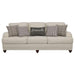 Coaster Glenn 3-piece Upholstered Sofa Living Room Set Light Grey and Grey - Bed & Sofa Hub