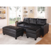 ACME Lyssa Sectional Sofa & Ottoman - Bed & Sofa Hub