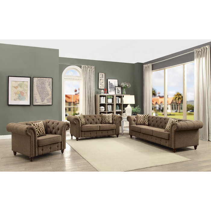 ACME Aurelia Loveseat W/2 Pillows - Bed & Sofa Hub