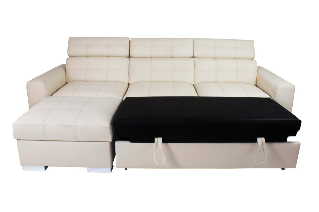Maxima House IRYS Small Sleeper Sectional Left Corner Chaise Dol023 - Bed & Sofa Hub