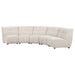 Coaster Charlotte 5-piece Upholstered Modular Sectional Sofa Ivory - Bed & Sofa Hub
