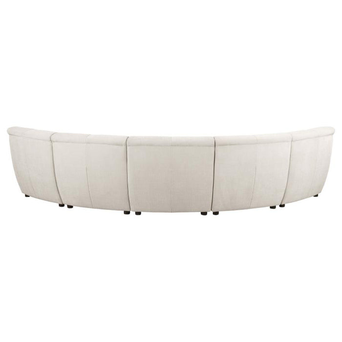 Coaster Charlotte 5-piece Upholstered Modular Sectional Sofa Ivory - Bed & Sofa Hub