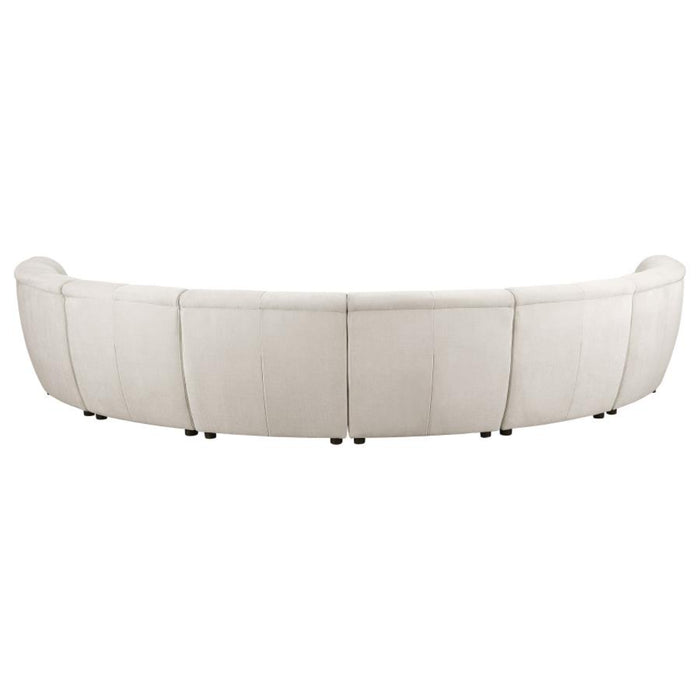 Coaster Charlotte 8-piece Upholstered Modular Sectional Sofa Ivory - Bed & Sofa Hub