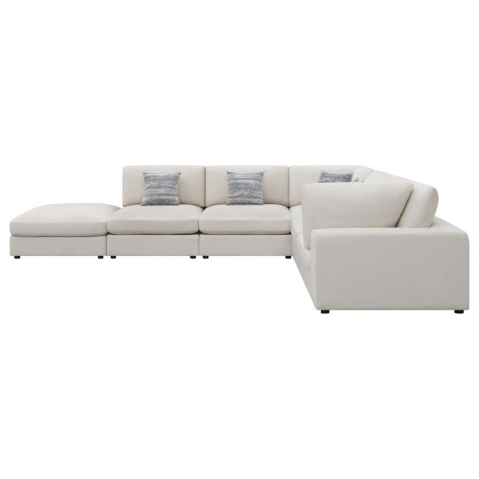 Coaster Serene 6-piece Upholstered Modular Sectional Sofa Beige - Bed & Sofa Hub