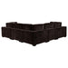 Coaster Lakeview 6-piece Upholstered Modular Sectional Chocolate - Bed & Sofa Hub