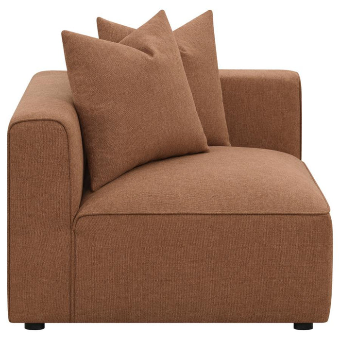 Coaster Jennifer 6-piece Upholstered Modular Sectional Terracotta - Bed & Sofa Hub