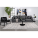 Coaster Sasha 3-Piece Upholstered Sofa Barely Black - Bed & Sofa Hub
