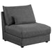 Coaster Sasha 6-Piece Upholstered Modular Sectional Barely Black - Bed & Sofa Hub