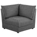 Coaster Sasha 6-Piece Upholstered Modular Sectional Barely Black - Bed & Sofa Hub