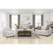 Coaster Christine 3-piece Upholstered Sloped Arm Sofa Living Room Set Beige - Bed & Sofa Hub
